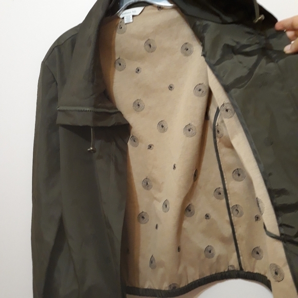 Madison Hill Embroidered lining Windbreaker olive green jacket size Medi… - Picture 3 of 12